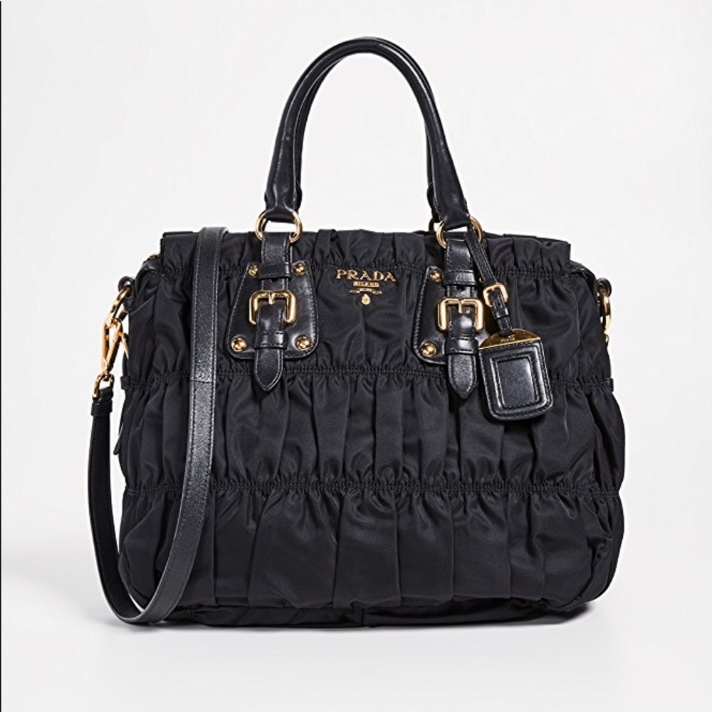 Prada Tessuto Gaufre Black Authentic